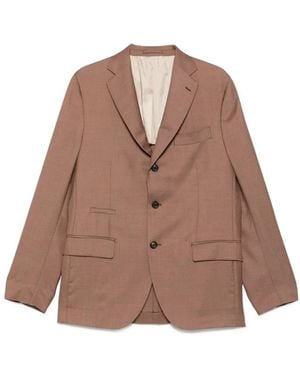 Eleventy Three-Button Suit - Brown