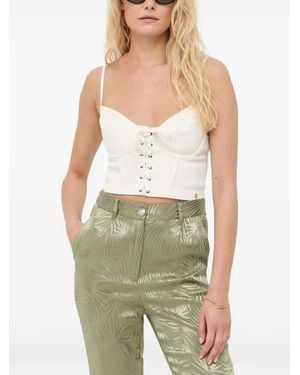 Guess Lace-up Top - Green