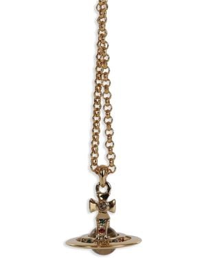 Vivienne Westwood Orb-Pendant Chain Necklace - Metallic