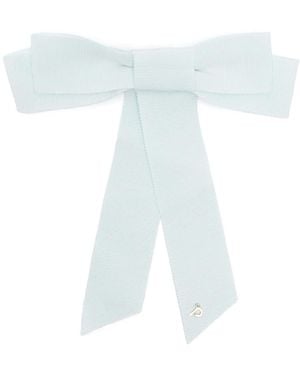 Parlor Bow-Detail Hair Clip - White