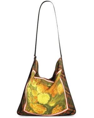 Dries Van Noten Borsa Grande Stile Foulard - Giallo