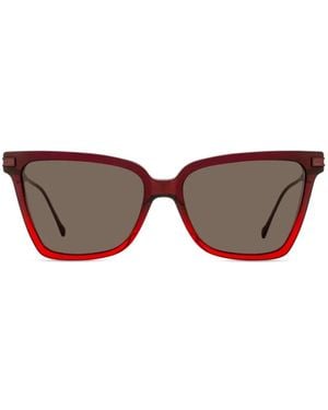 Ferragamo Eyewear Butterfly-Frame Sunglasses - Red