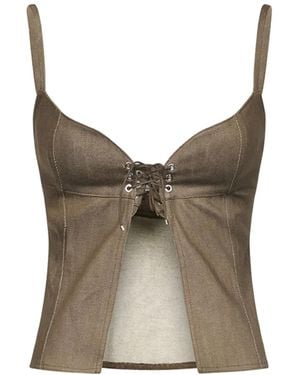 Ludovic de Saint Sernin Cotton Top - Grey