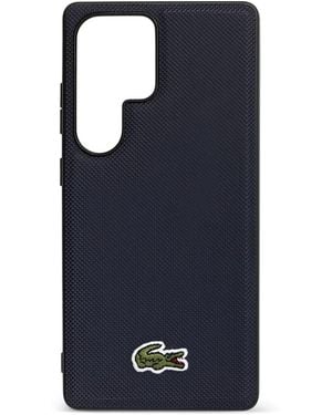 Lacoste S23 Ultra S918 Textured Logo Phone Case - Blue