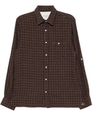 Officine Generale Younes Gaze Shirt - Brown