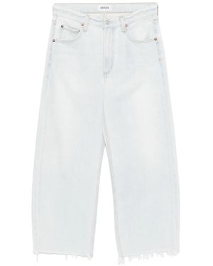Agolde Low Curve Fray Jeans - White