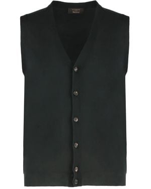 Zanone コットン カーディガン - ブラック