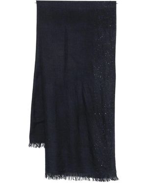 Faliero Sarti Sequin-Embellished Scarf - Blue
