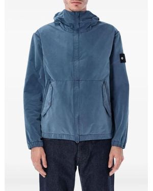 Stone Island David Light hooded jackets - Blau