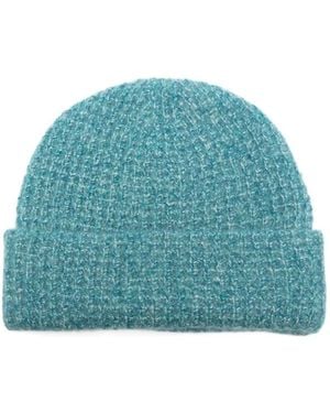 Frenckenberger Gerippte Beanie - Blau