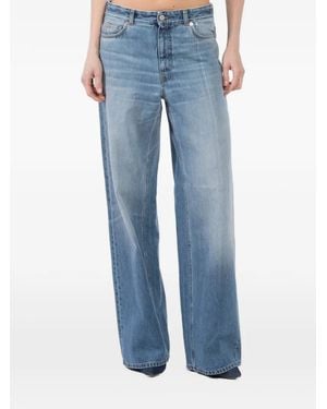 Teurn Studios Jean Ample À Effet Délavé - Bleu