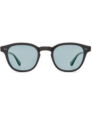 Garrett Leight Evan Round-Frame Sunglasses - Black