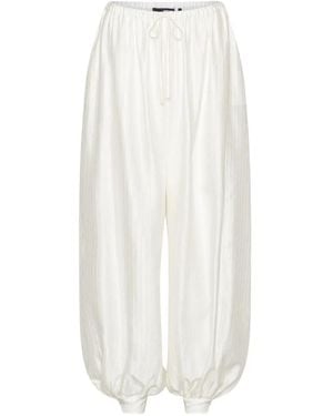 ROTATE BIRGER CHRISTENSEN Bright Balloon Trousers - White