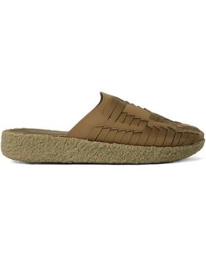 Malibu Sandals Technical-Woven Slippers - Green