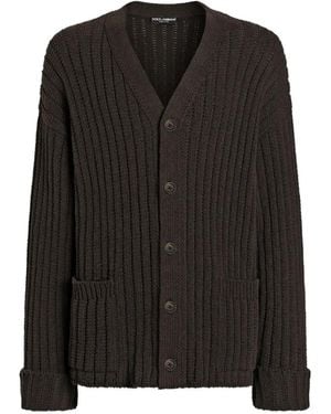 Dolce & Gabbana Vest Van Katoenblend - Zwart