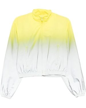 Alexander Wang Reflective Shrunken Track Jacket - Yellow