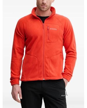 Columbia Fast Trek Ii Zip-Up Fleece Track Jacket - Red