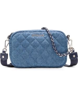 MZ Wallace Mini Crosby Quilted Crossbody Bag - Blue