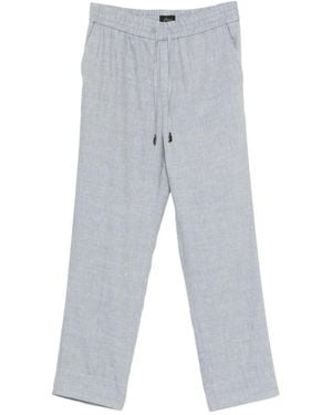 Brioni Drawstring-Fastening Cropped Trousers - Grey