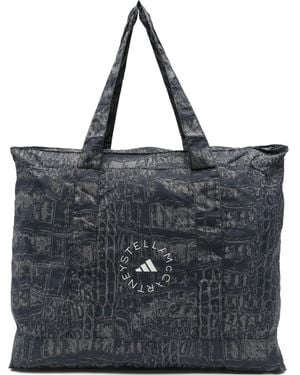 adidas By Stella McCartney Large Printed Tote Bag - Black