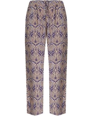 Hanro Floral-Pattern Drawstring Pants - Multicolour