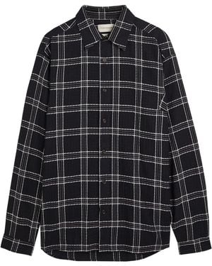 Oliver Spencer Hemd Mit Karomuster - Schwarz