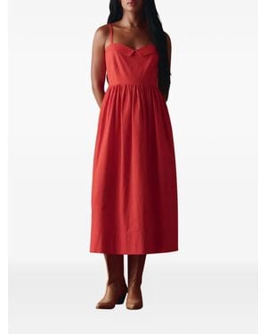 The Great The Verse Midi Dress - Red