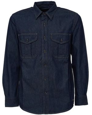 Filson Chemise Denim Guide À Col Classique - Blue