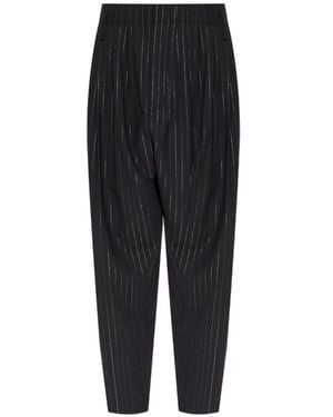 KENZO Pantalon Fuselé À Rayures - Black