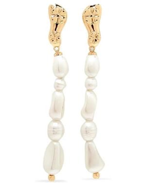 Yoj Boucles D'Oreilles Eclo À Perles - Métallisé
