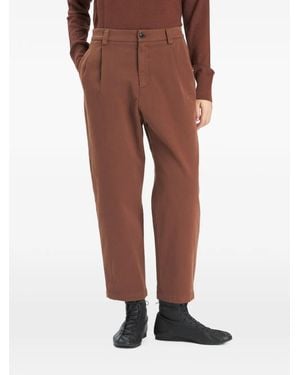 Barena Roxanne Hose Mit Falten - Braun