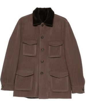 Eleventy Jacke Mit Vier Taschen - Braun