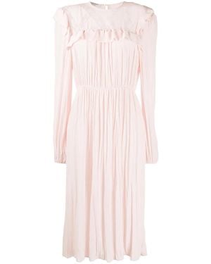 Philosophy Di Lorenzo Serafini Lace Detail Flared Dress - Pink