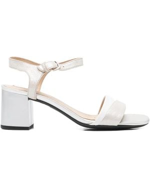 Geox 65Mm Audalies Block-Heel Sandals - White