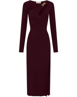 Nicholas Ginerva Cut-Out Midi Dress - Purple