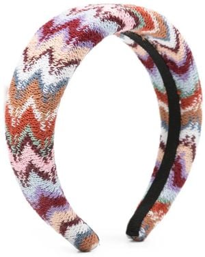 Missoni Zigzag Knit Headband - Pink
