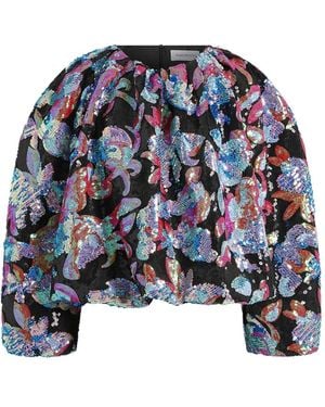 16Arlington Polin Sequinned Top - Blue