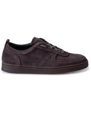 Calce Suede Paneled Sneakers - Gray