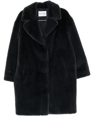 Stand Studio Manteau À Revers Crantés - Noir