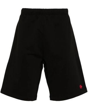 KENZO Boke Flower Cotton Shorts - Black