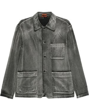 Barena Giacca-Camicia Visal Osal A Coste - Grigio