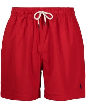 Polo Ralph Lauren ロゴ トランクス水着 - レッド