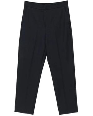 iBlues Pressed-Crease Cropped Pants - Blue
