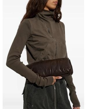 Rick Owens Clutch Soft Clutch Con Logo - Nero