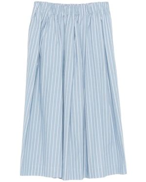 My Myths Striped Midi Skirt - Blue