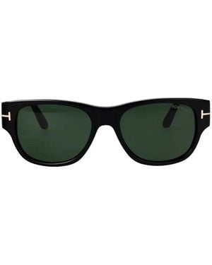 Tom Ford Cassius-02 Rectangle-Frame Sunglasses - Green