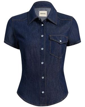 KHAITE Khaiet 'cavazos' Overhemd - Blauw