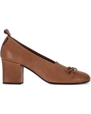 Miu Miu Élan Bow-Detail Court Shoes - Brown