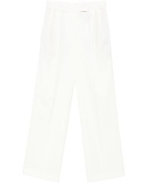 Rohe Pleated Wool-Blend Trousers - White