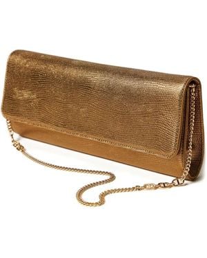 Twinset Sac Porté Épaule À Effet Peau De Serpent - Marron